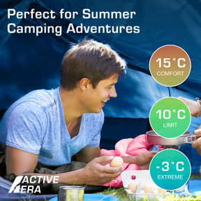 Premium warmer, leichter Umschlagschlafsack (200 g/m²) – 2 Jahreszeiten – 2 Jahreszeiten