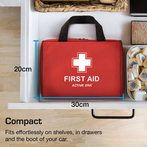 320 Piece First Aid Kit Bag – Red